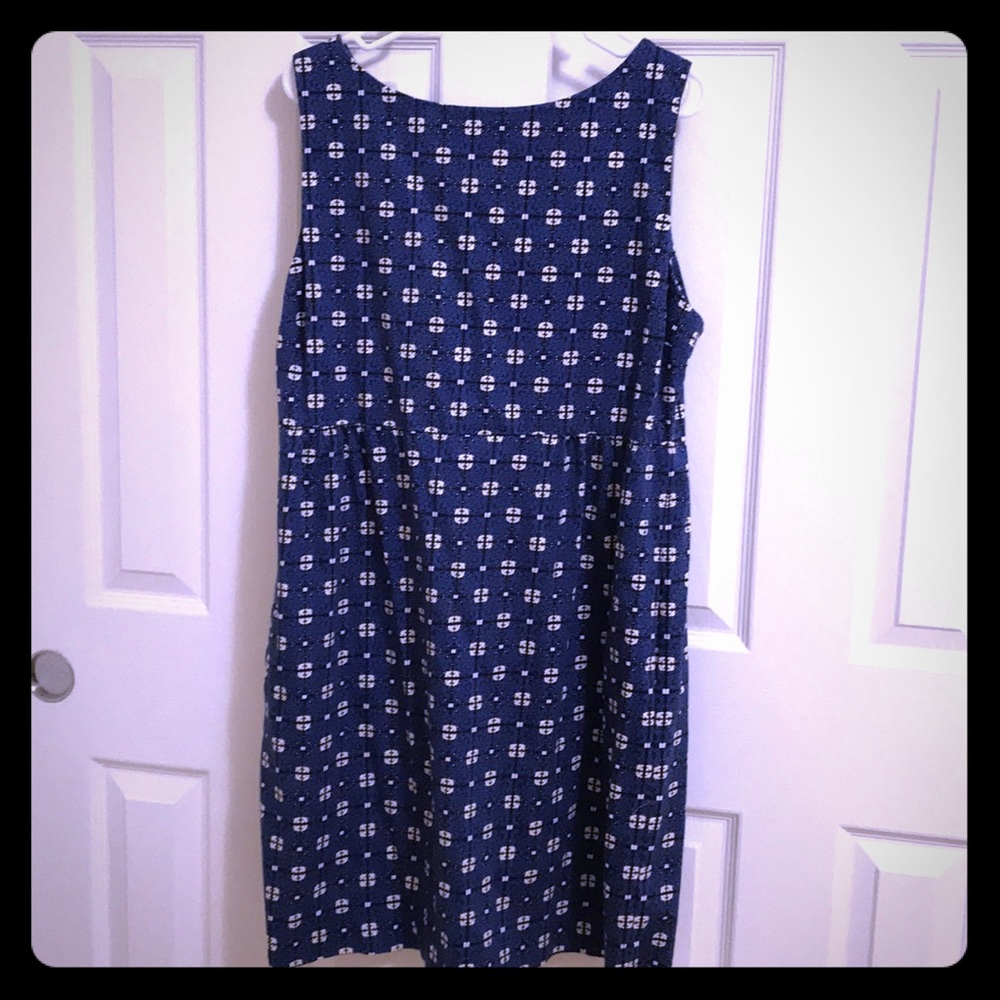 Blue Printed Joe Fresh Sleeveless Dress